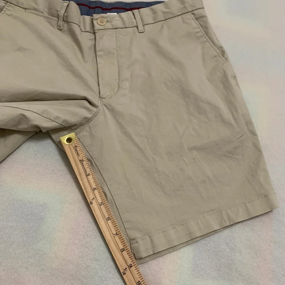 Tommy Hilfiger Men's Size 36‎ Khaki Tan Stretch Chino Shorts 9